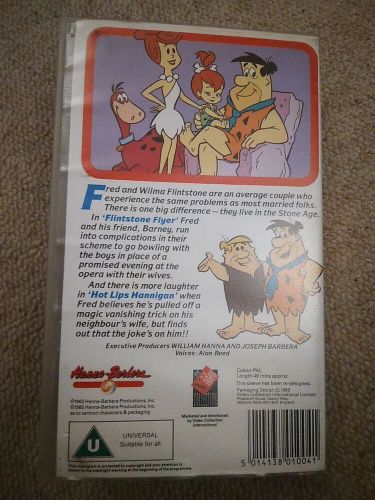 The flintstones in the flintstones flyer and hot lips hannigan vhs