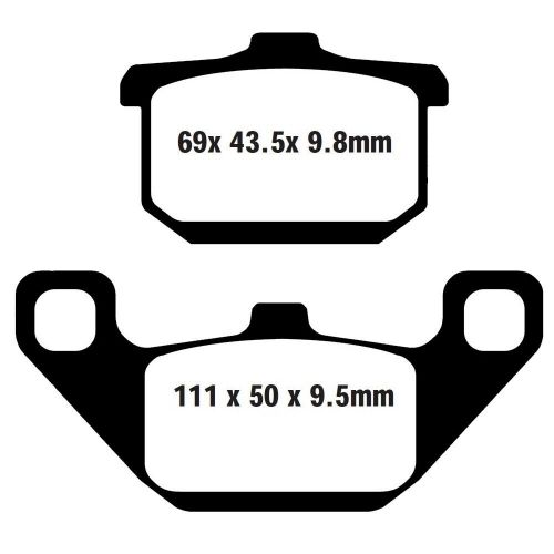 Brake pads Brenta 3061 organic front for Hyosung GA 300 450-