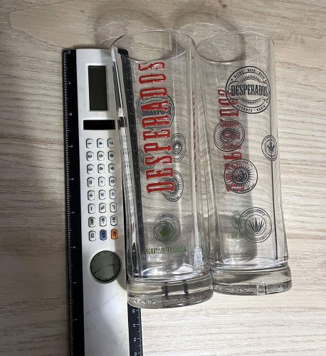 Lot of 2 large desperados glasses-