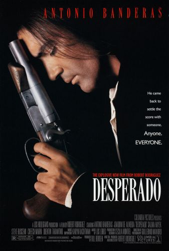 DESPERADO MOVIE POSTER 1 Sided ORIGINAL 27x40 ANTONIO BANDERAS SALMA HAYEK