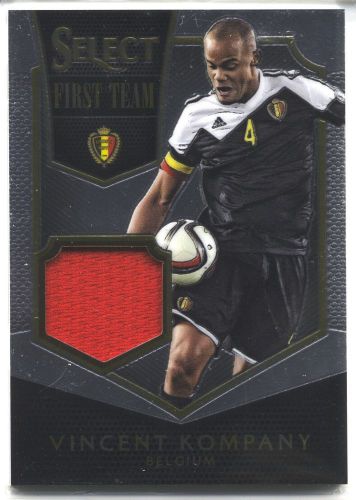 Vincent kompany 2015/2016 panini select soccer first team jersey #/199