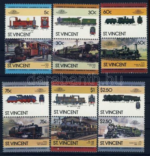 St. Vincent stamp MNH Locomotives Railway WS38477