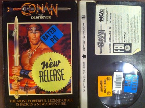 CONAN THE DESTROYER Arnold Schwarzenegger Original Release Beta