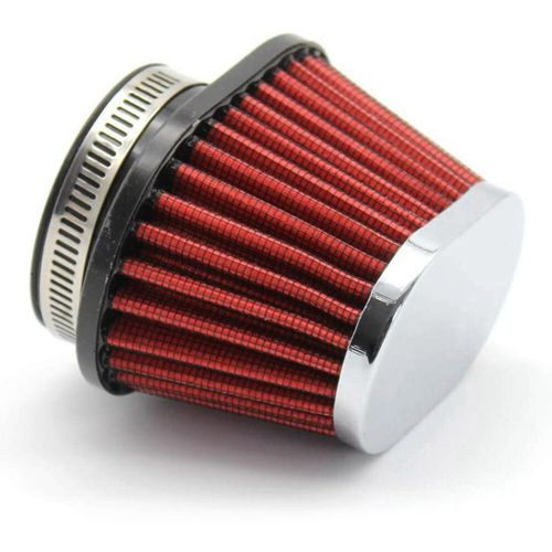 2pcs motorcycle air filter round tapered intake filters 2.15in 55mm universal