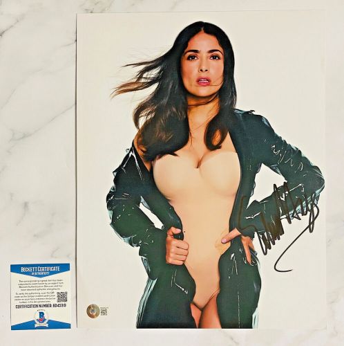 Salma Hayek signed auto 11x14 photo Desperado SEXY BECKETT